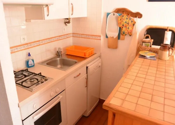 T2 Mezzanine Climatise Avec Piscine Et Parking Au Cap D'agde - Fr-1-607-104 アパート *