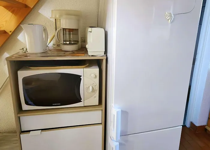 T2 Mezzanine Climatise Avec Piscine Et Parking Au Cap D'agde - Fr-1-607-104 アパート アグド