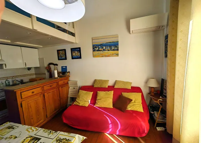 T2 Mezzanine Climatise Avec Piscine Et Parking Au Cap D'agde - Fr-1-607-104 アパート *