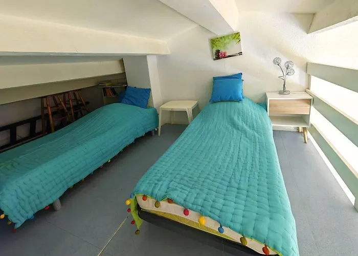 T2 Mezzanine Climatise Avec Piscine Et Parking Au Cap D'agde - Fr-1-607-104 アパート