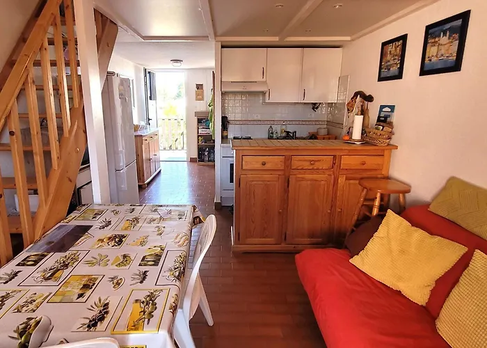 T2 Mezzanine Climatise Avec Piscine Et Parking Au Cap D'agde - Fr-1-607-104 アパート *